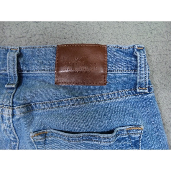 Hollister Jeans Mens Size 29 x 30 Blue Denim Slim Straight Leg Epic Flex Stretch - Picture 10 of 16